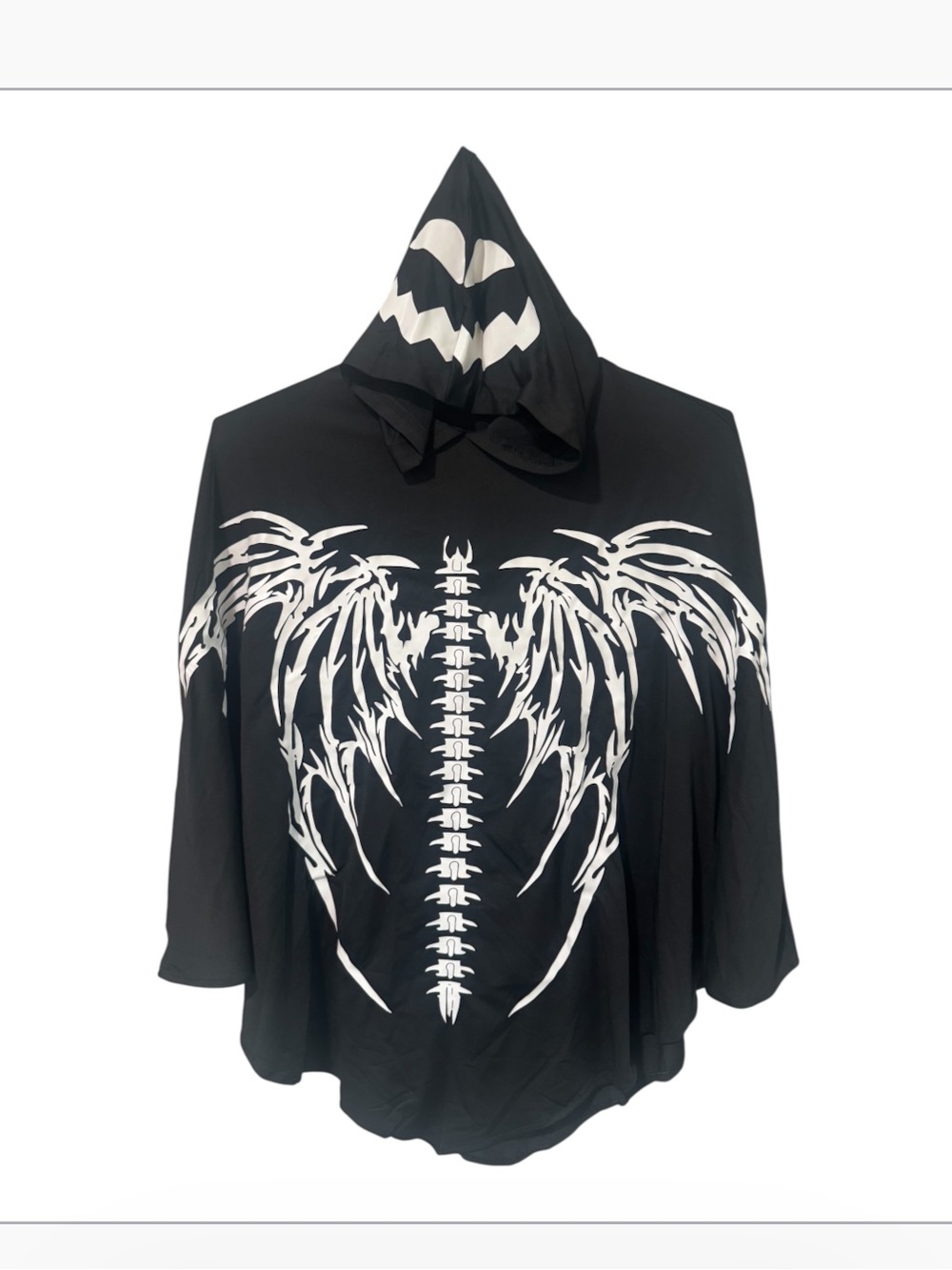 Gothic Angel Wing kids & adult size Halloween poncho